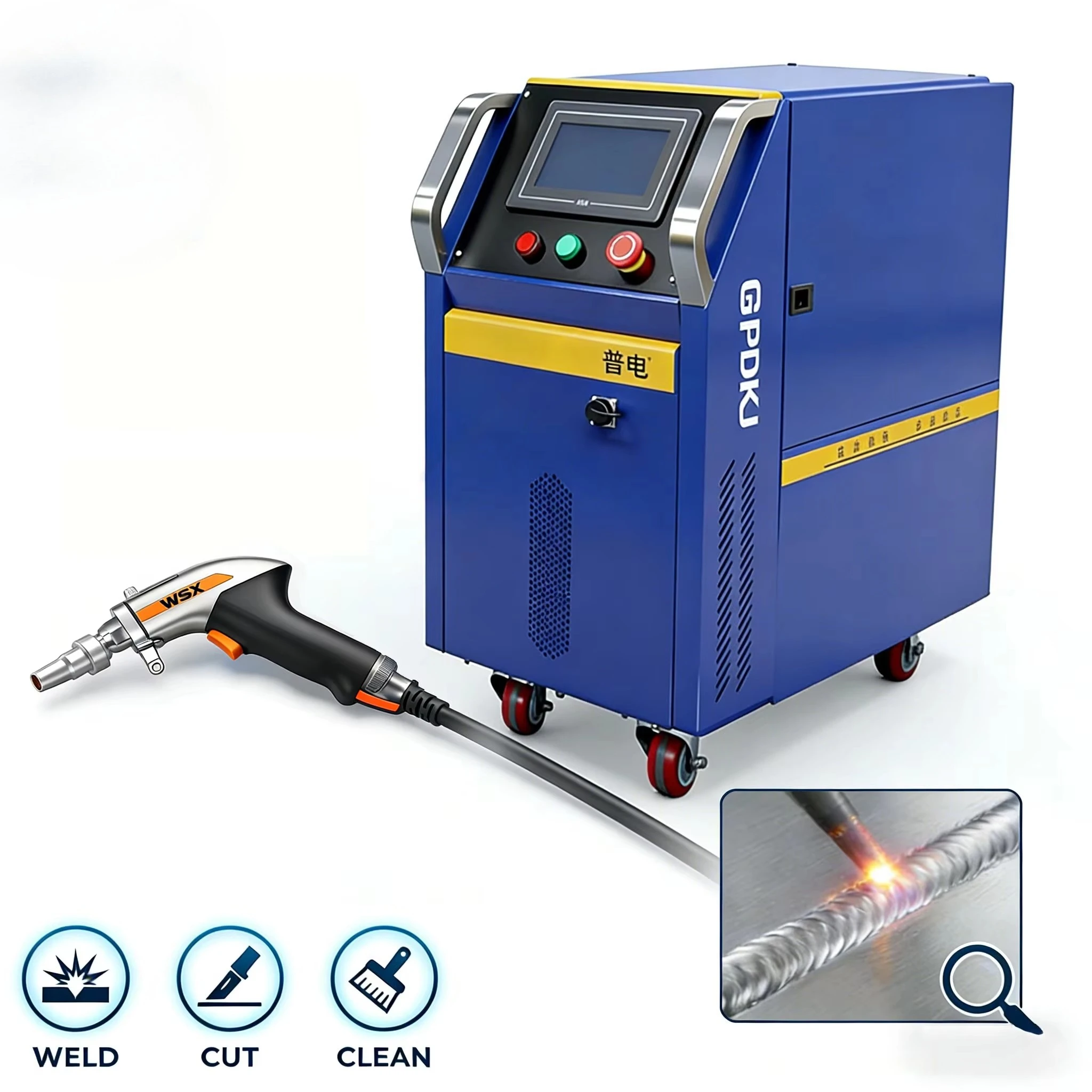 Air Cooled Laser Welding Machine 1500W - Automotive Body Repair 1200W 1500W Air