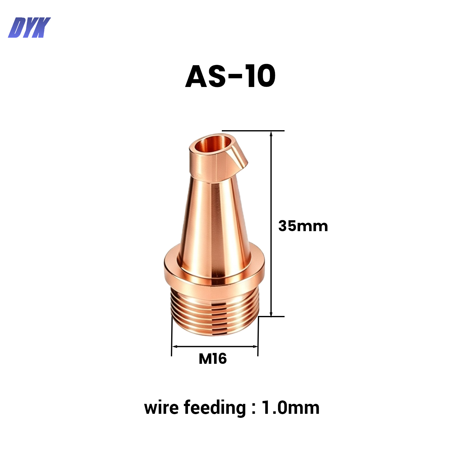 9Pcs/lot CQWY M16 Laser Weldin - Laser Welding Nozzle Copper recension och pris
