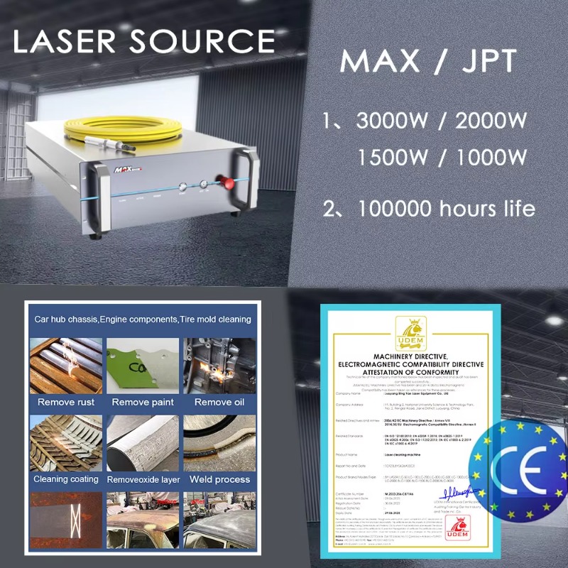 BingYan air Cooling Laser Clea - Laser Rust Removal Machine 1500W recension och pris