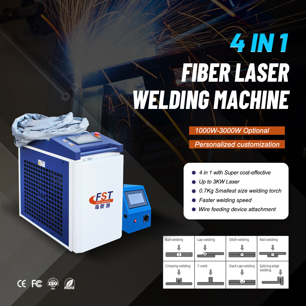 2000W 3000W 3 in 1 Handheld Fi - Laser Welding Machine 3 In 1 Cutting Cleaning recension och pris