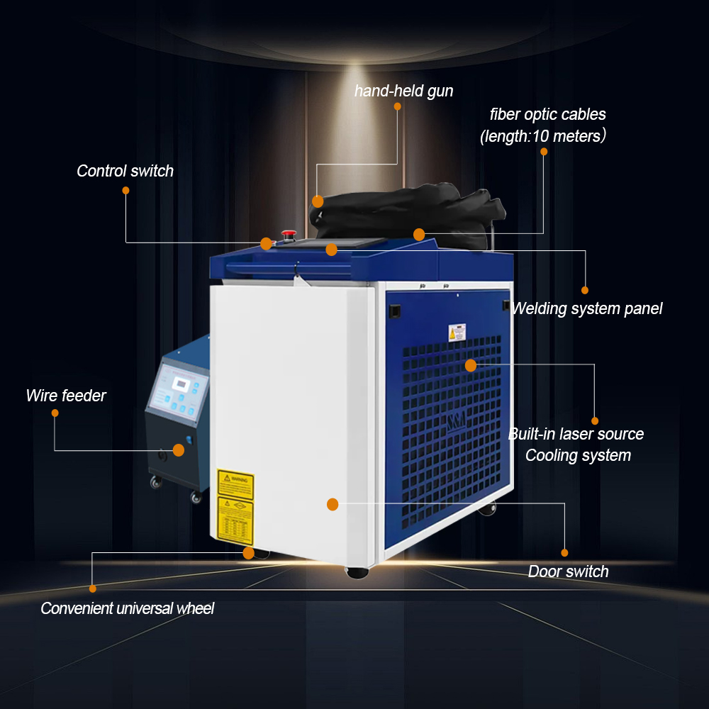 2000W 3000W 3 in 1 Handheld Fi - Laser Welding Machine 3 In 1 Cutting Cleaning recension och pris