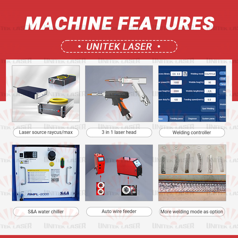 Unitek Laser Hot Sale 3in1 150 - Laser Welding Machine 1500W Handheld recension och pris